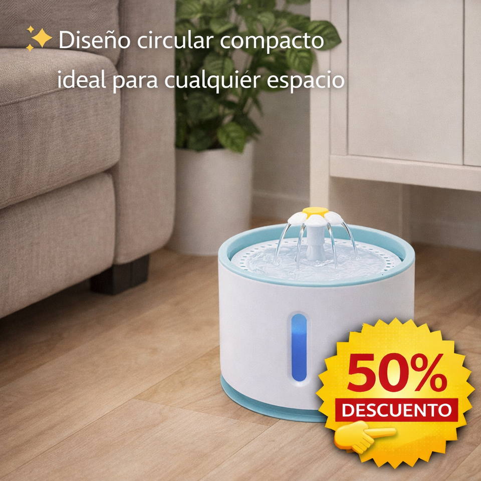 💧🐱 Fuente de Agua Automática para Gatos – Hidratación Fresca 24/7