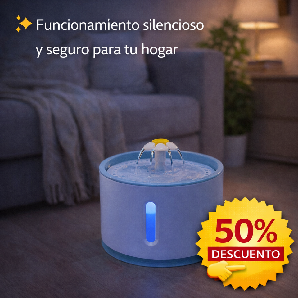 💧🐱 Fuente de Agua Automática para Gatos – Hidratación Fresca 24/7
