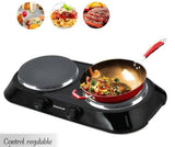 🍳 Cocina Eléctrica de 2 Hornillas – Cocina Rápido y Sin Gas