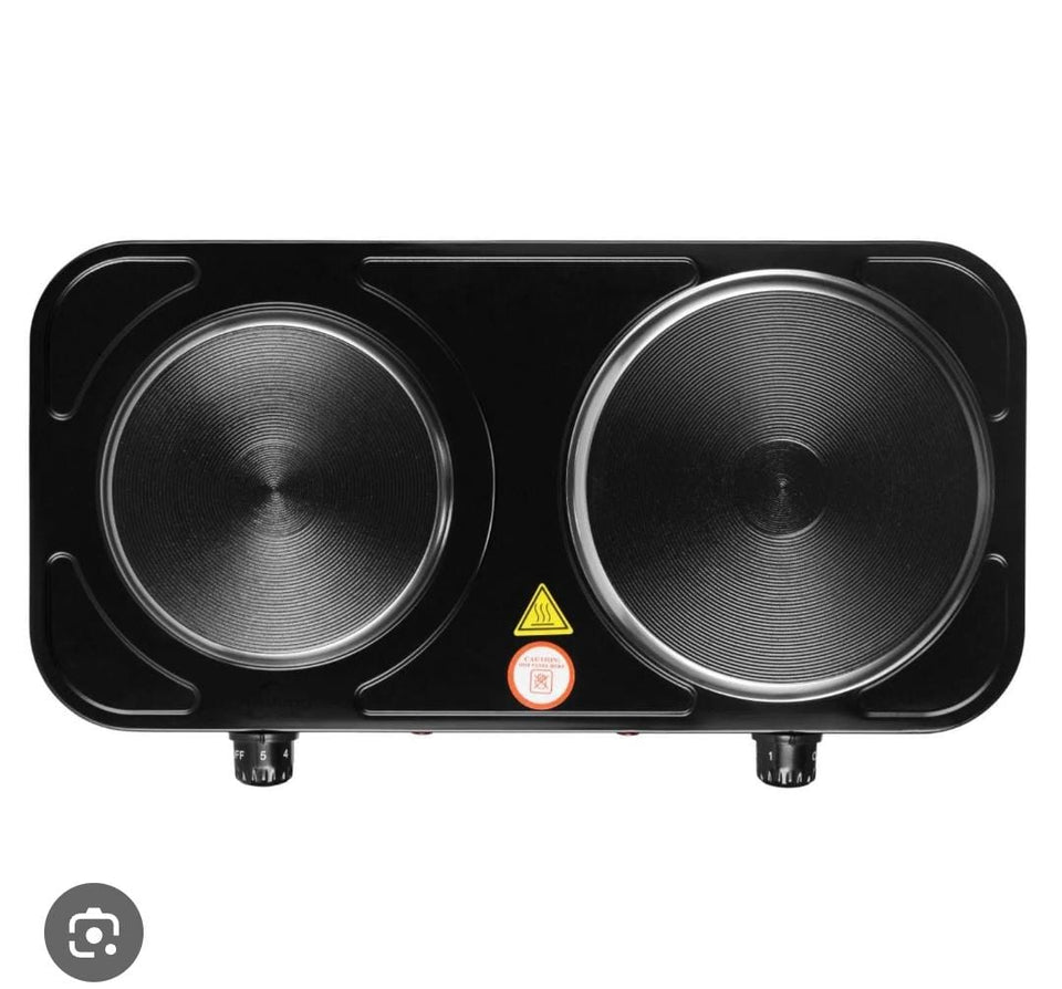 🍳 Cocina Eléctrica de 2 Hornillas – Cocina Rápido y Sin Gas