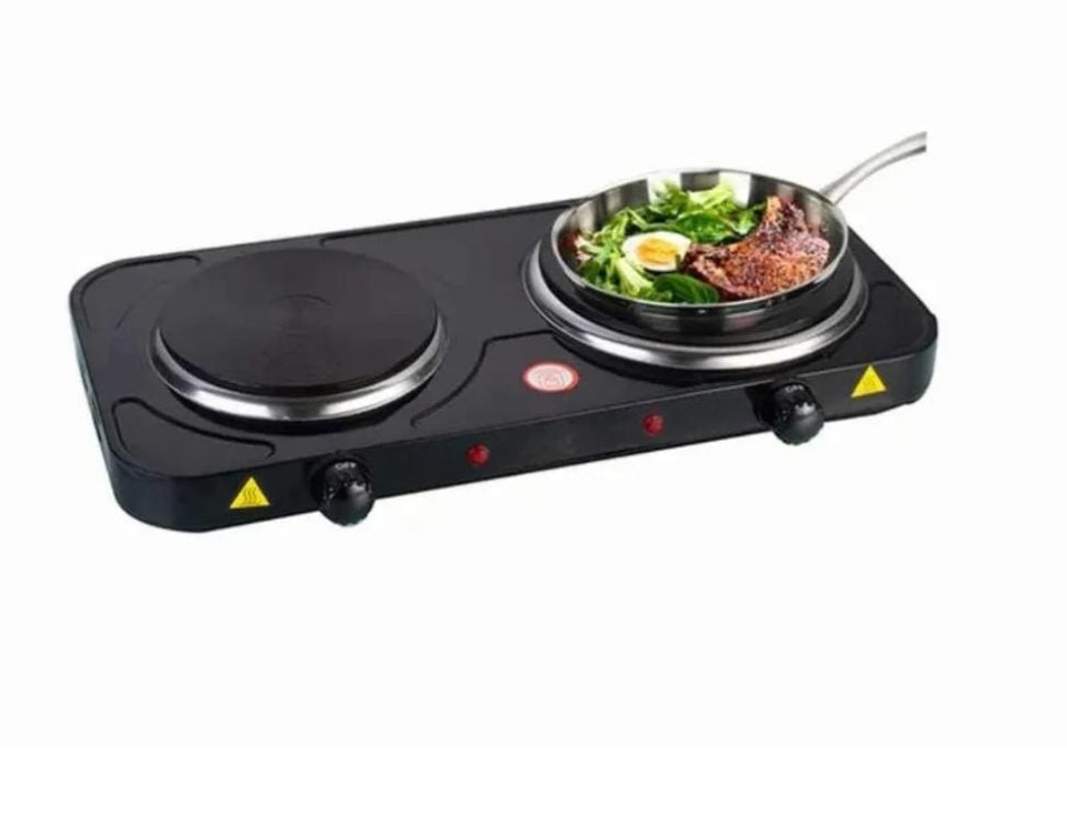 🍳 Cocina Eléctrica de 2 Hornillas – Cocina Rápido y Sin Gas