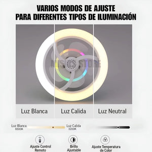 FOCO VENTILADOR LED 4 EN 1
