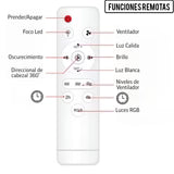 FOCO VENTILADOR LED 4 EN 1